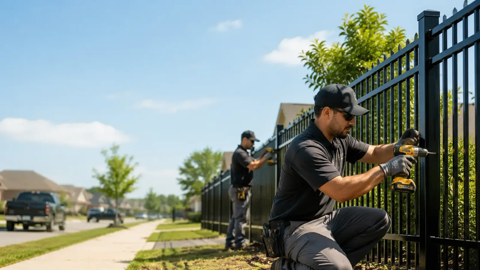 Metal Fence Installation in Success, AR